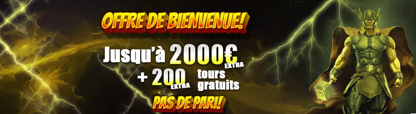Bonus de bienvenue Thor Casino